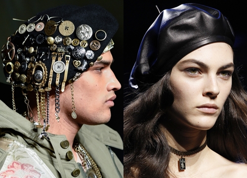 Beret được đồng loạt lăng xê trên sàn diễn Thu Đông 2017.