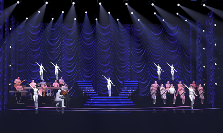 Thiết kế sân khấu Q show 2 của Lệ Quyên. Ảnh: Phạm Đạt.