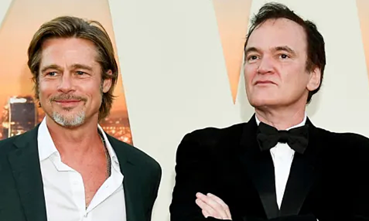 Brad Pitt (trái) và đạo diễn Quentin Tarantino ở sự kiện ra mắt phim năm 2019. Ảnh: Variety